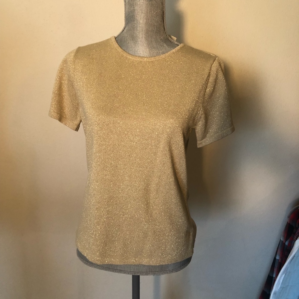 Gold and silver blouses